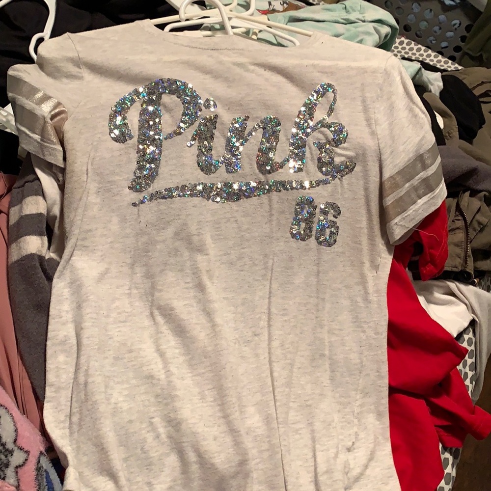 PINK sparkly shirt